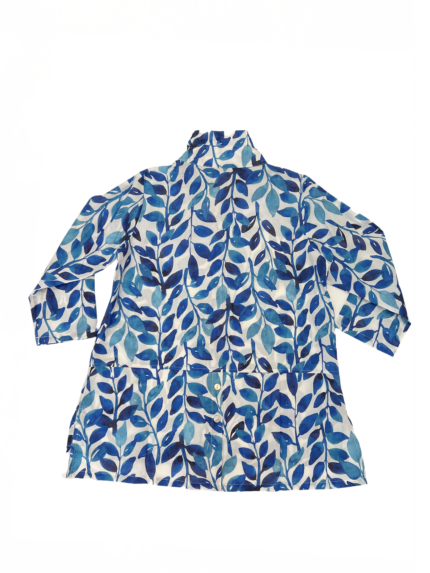 Wire Collar Button Down  Printed Shirt