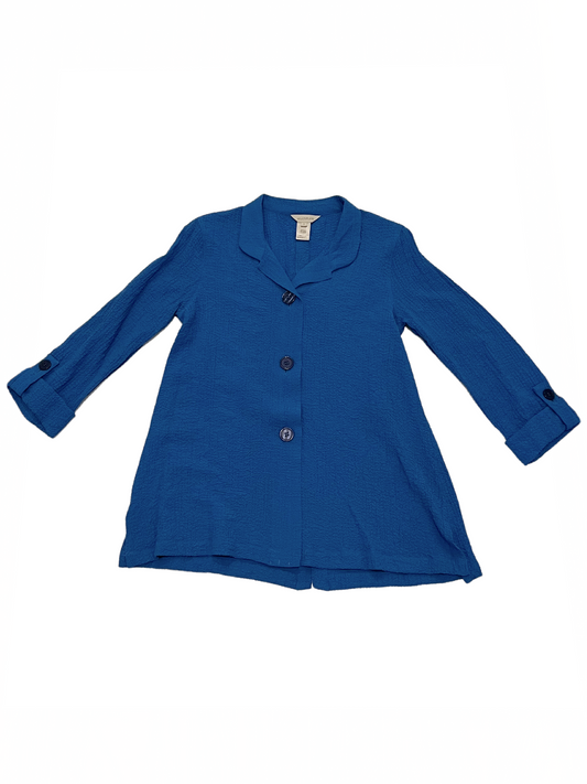 Roll Tab 3/4 Slv Shirt Elc Blue