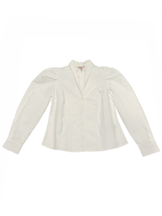 Poplin Shoulder Gathering Blouse Off White