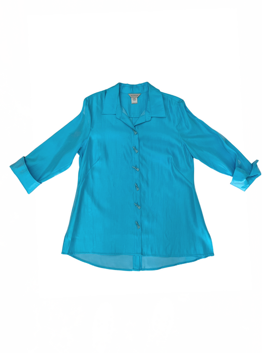 Shimmer Shirt Medium Light Turquoise