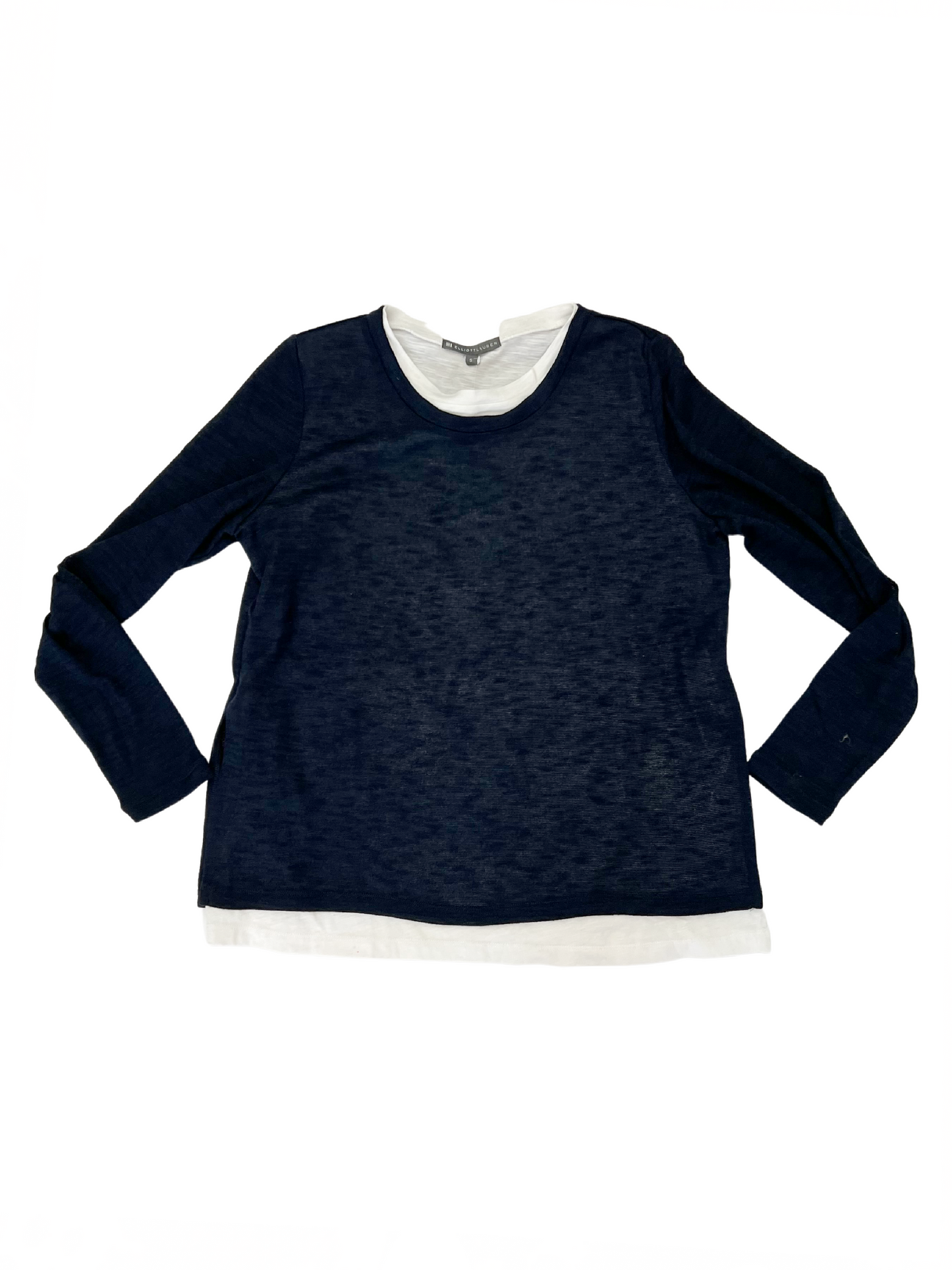 Double Layer Navy/White T-Shirt