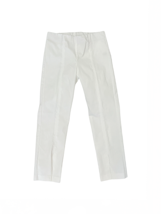 Pullup with Bottom Slit Pant White