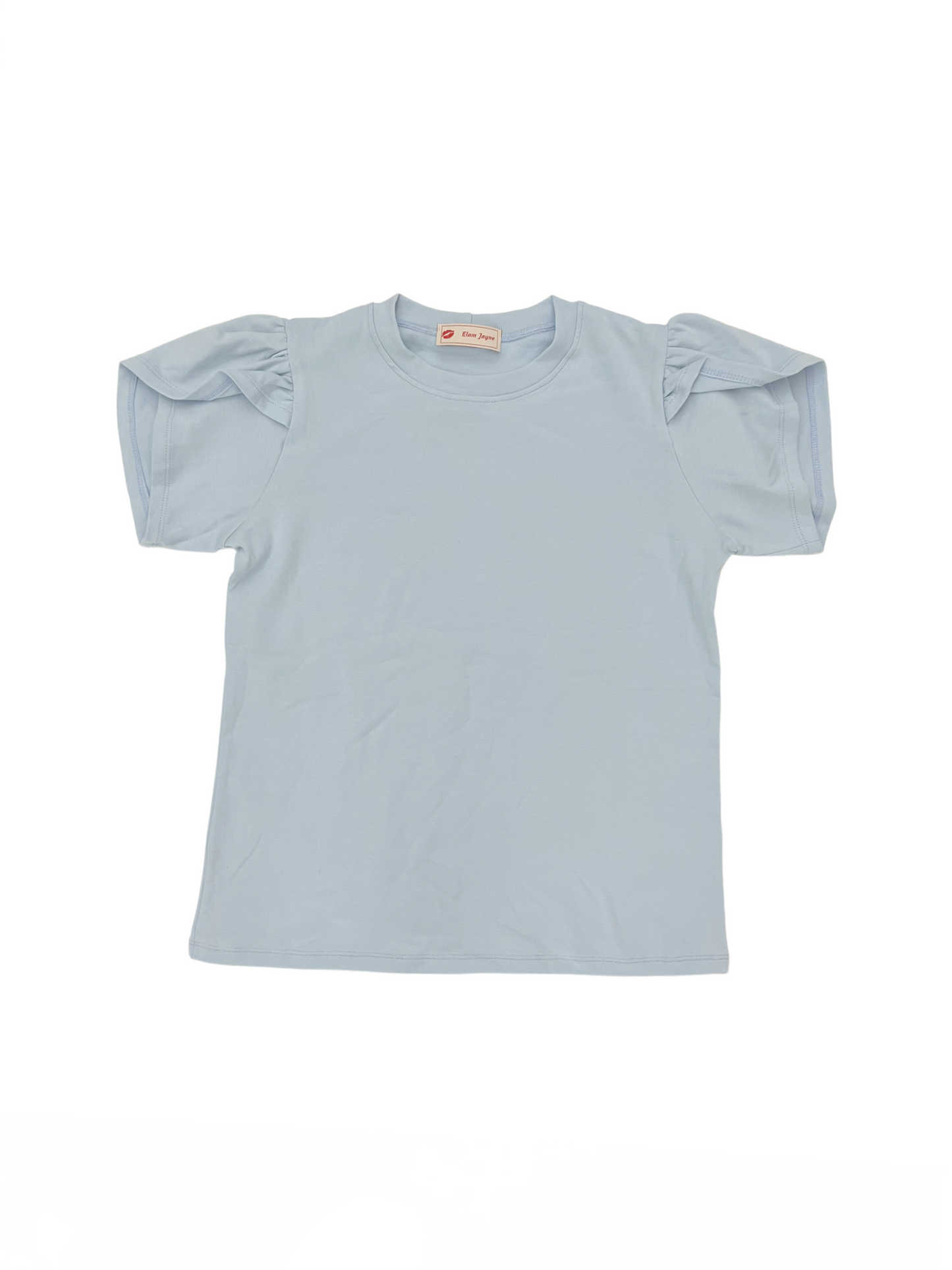 Natural Fit Tulip Sleeve Tee Sky