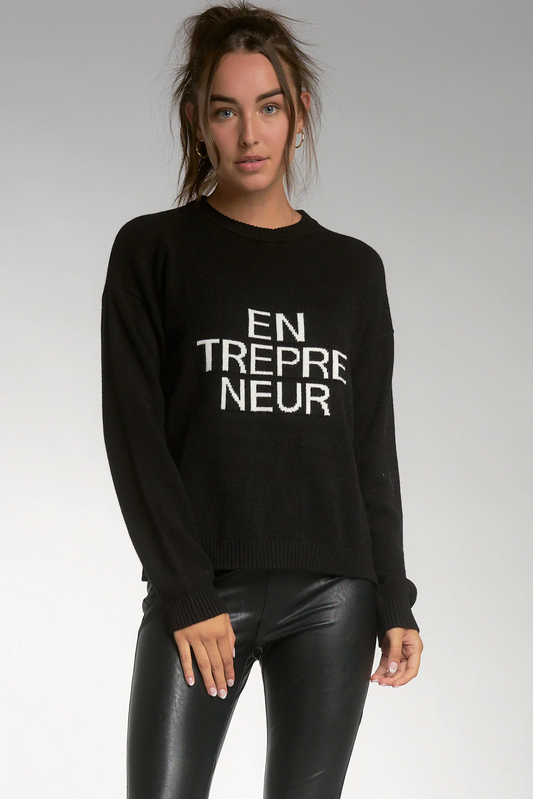 Crewneck Entrepreneur Sweater Black