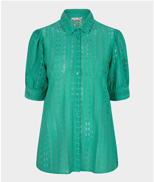 Lace S/S Bouse Jade Green