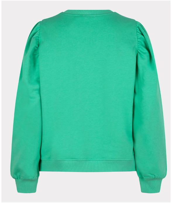 Puffy Sleeve Sweater Jade Green