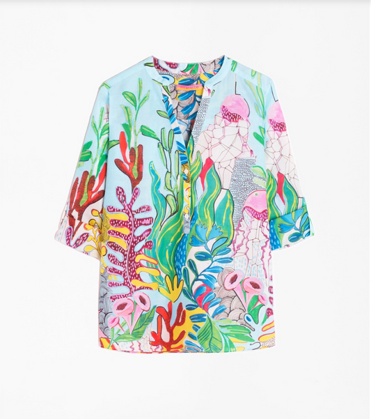 Francina Woven Belize Print Shirt