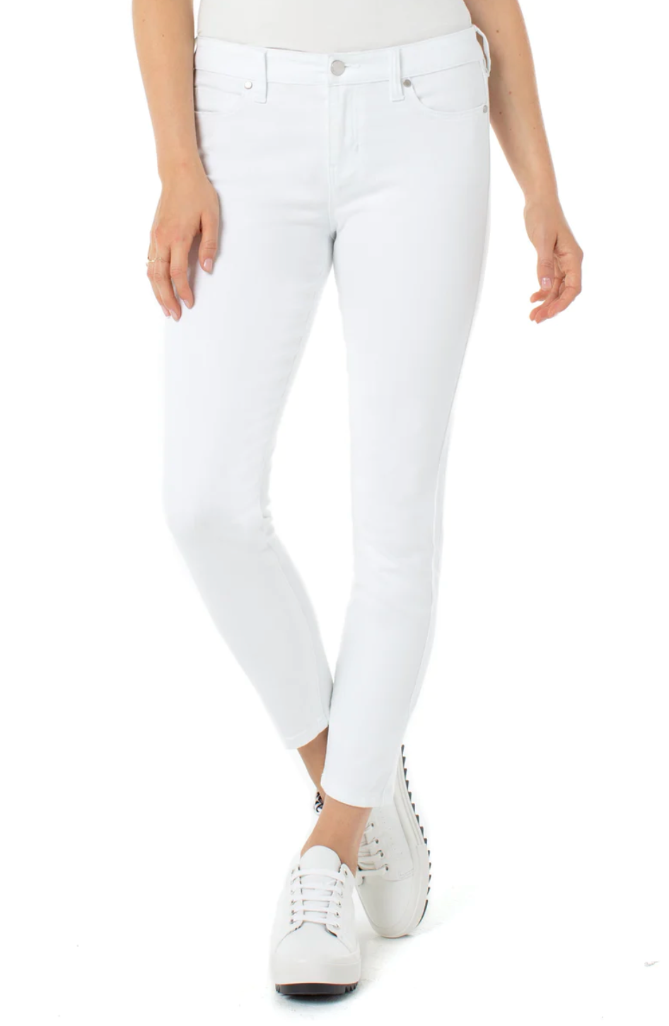 Abby Ankle Skinny 28" Jean Bright White