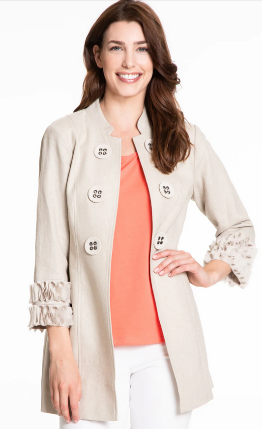 Double Button Jacket Natural