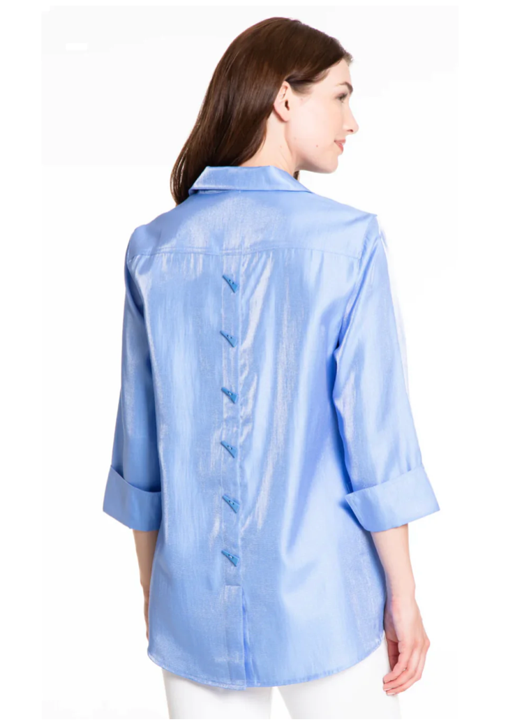 Shimmer Shirt Medium Blue
