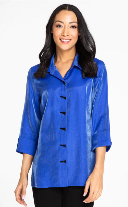 Turn-Up Cuff Shirt Deep Royal Blue