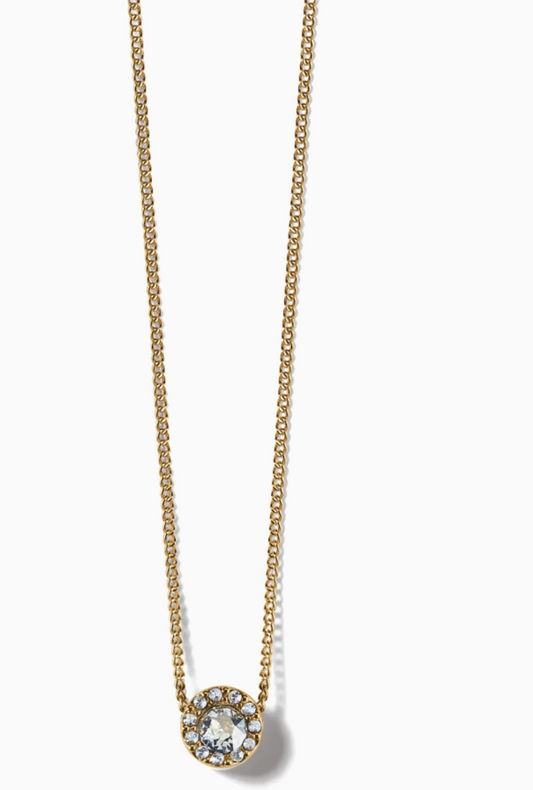 Illumina Mini Gold Solitaire Necklace