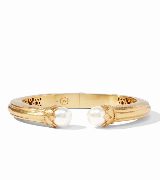 Flora Demi Cuff Gold Pearl