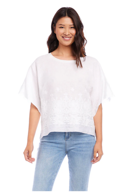 Modern Sleeve Top Off White