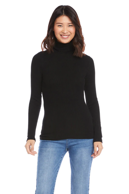 Long Sleeve Turtleneck Sweater Black