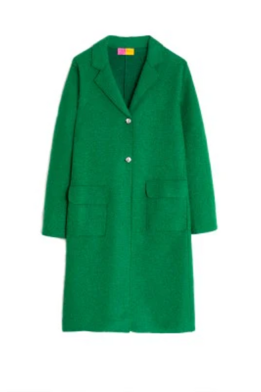 Zita Coat Green Italy Wool