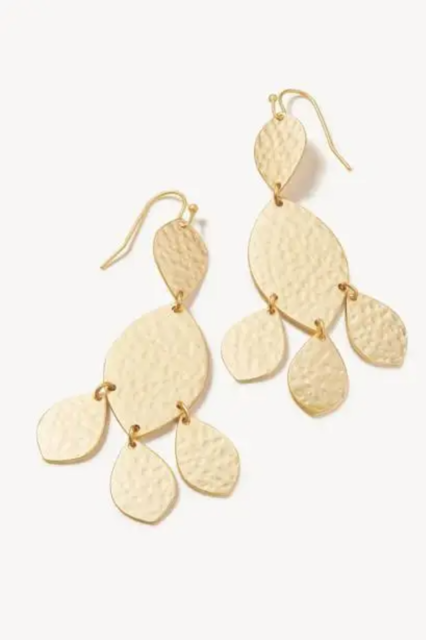 Teardrop Chandelier Earrings Gold