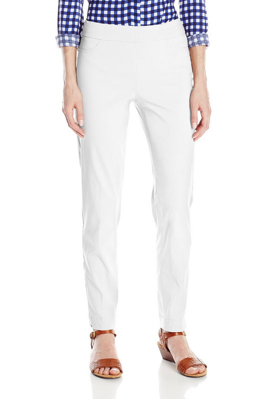Wide Band Waist P/O Ankle Pant Winter White