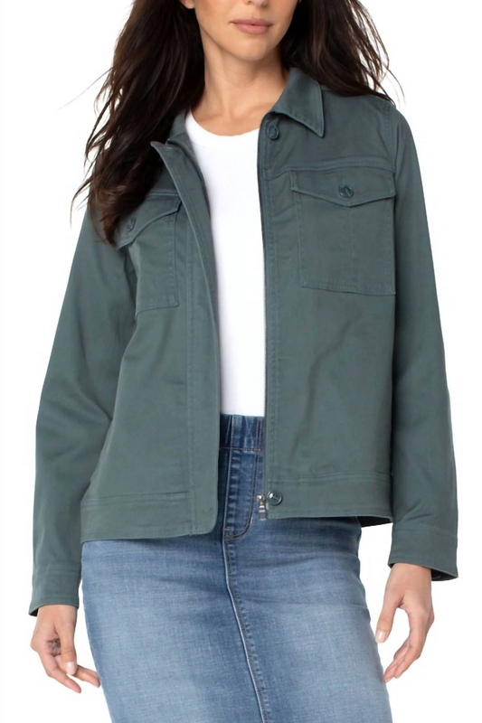 Utility Jacket Teal Lagoon