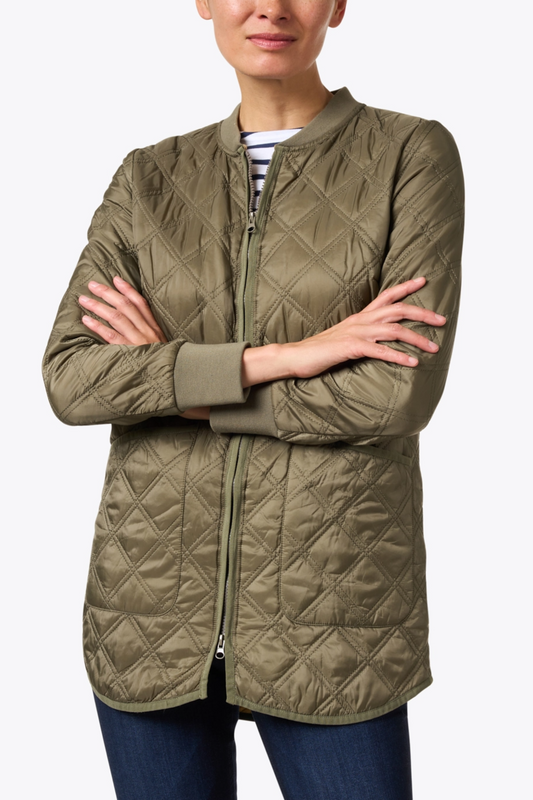 Quilted Coat Olive