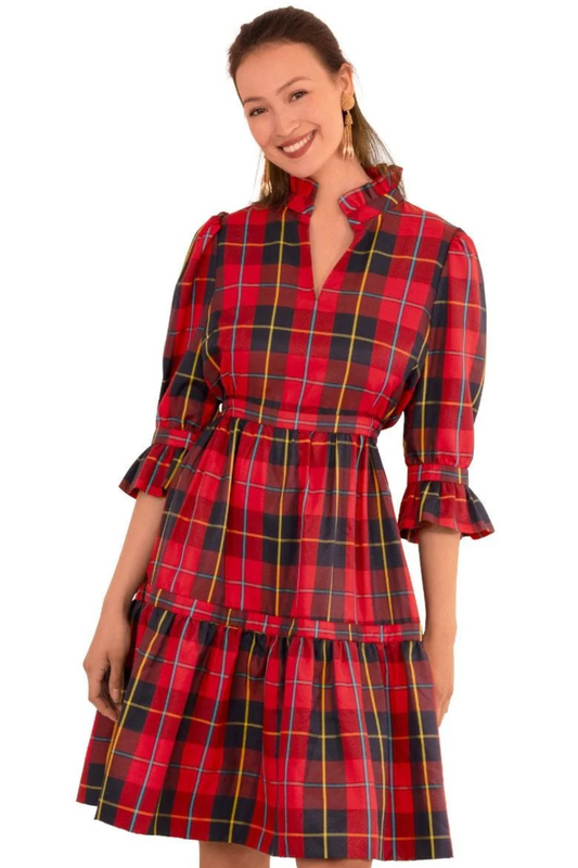 Teardrop-Plaidly Cooper Red Multiplaid