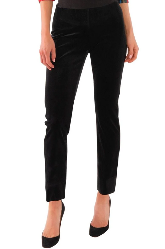 Pull On Pant-Silky Velvet Black