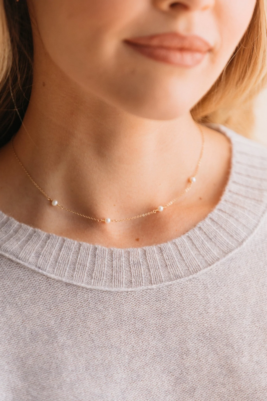 Halcyon Necklace Pearl